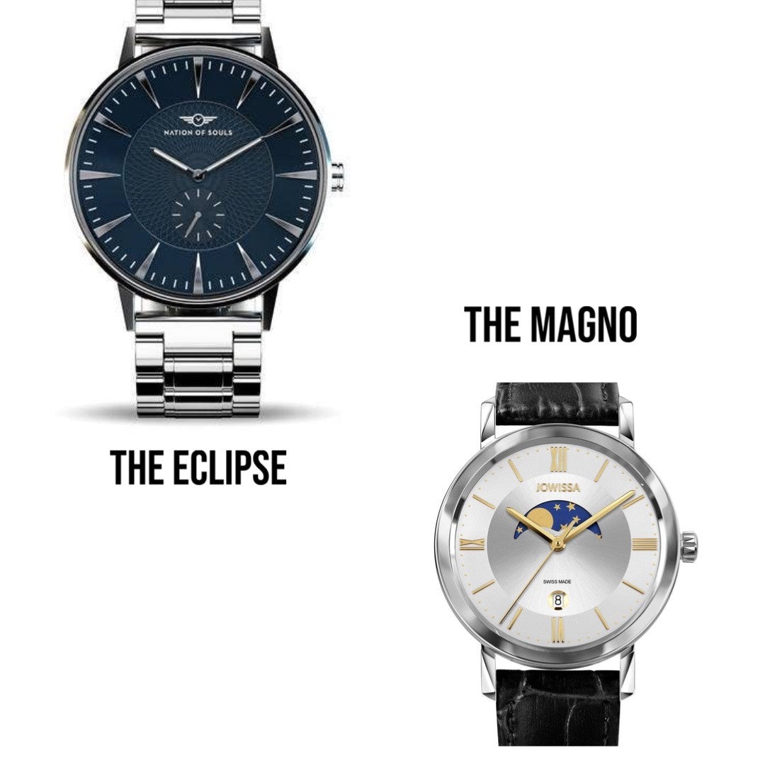 Side by Side: Magno Men's Watch vs. Eclipse