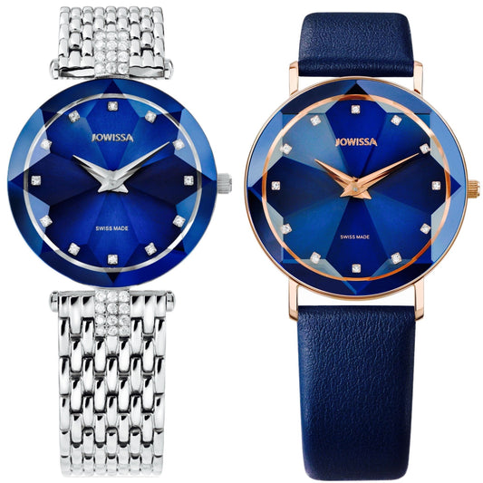 Side by Side: Brilliant Bracelet vs. Gemstone Facet Ladies Watch by Jowissa