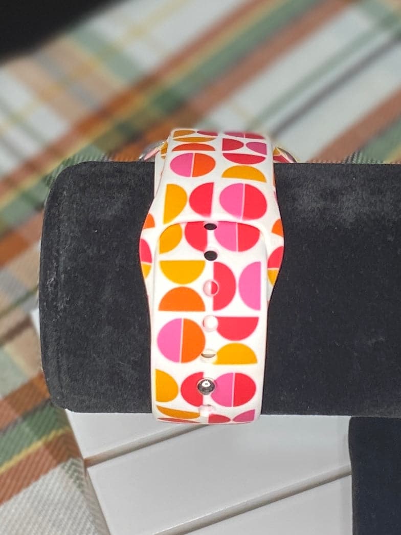 Apple Watch Band - Pink & Orange Geometric Print