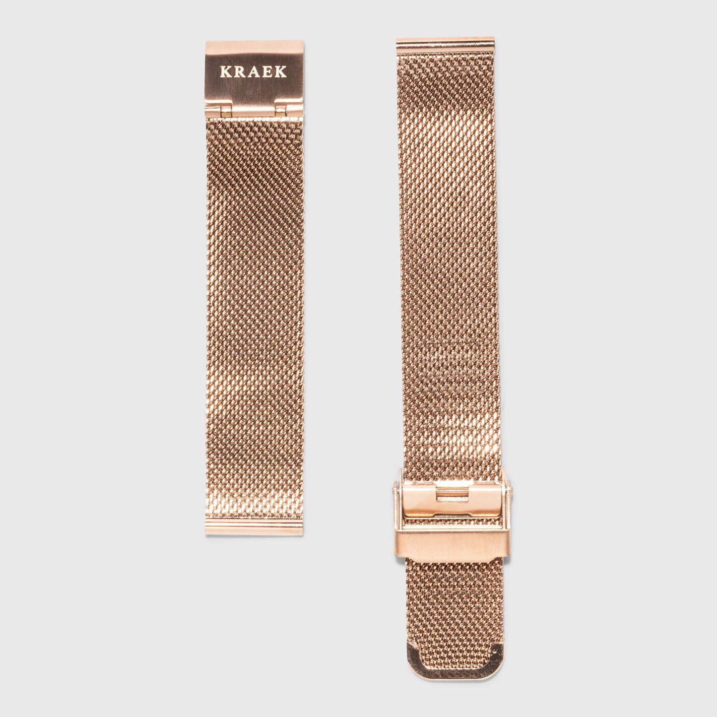 Rose Gold Mesh Strap With Easy-Click System | 16 mm - MinutesHoursDays