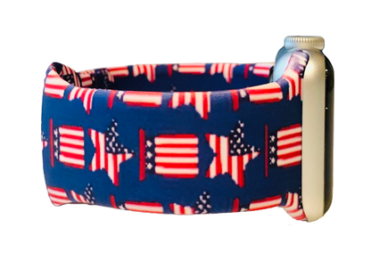 Stars and Stripes Apple Watch Band - MinutesHoursDays