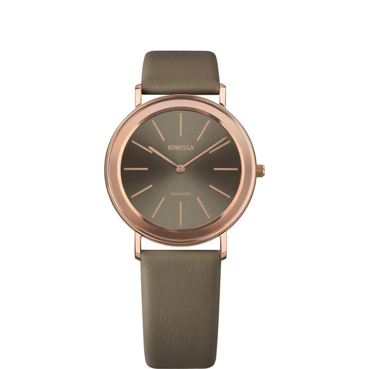 Alto Petite Ladies Watch from Jowissa - 35mm dial w/Leather Straps - Minutes Hours Days Watch Emporium 