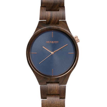 Bixie Unisex Wood Watch from HOT&TOT-40mm, Sandalwood - Minutes Hours Days Watch Emporium 