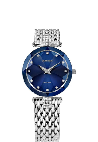 Brilliant Bracelet Ladies Watch from Jowissa - Blue/Silver