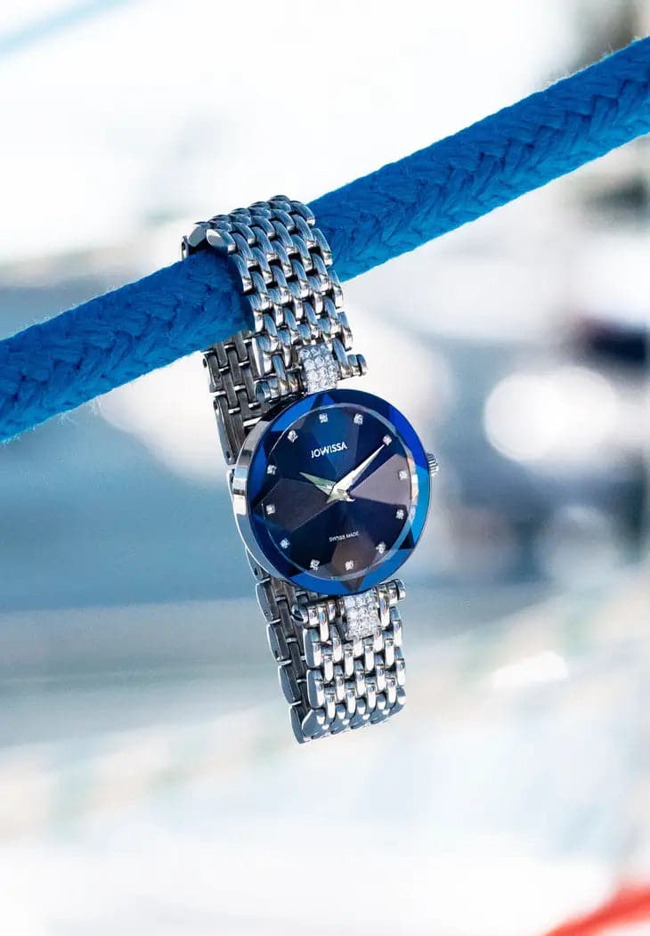 Brilliant Bracelet Ladies Watch from Jowissa - Blue/Silver
