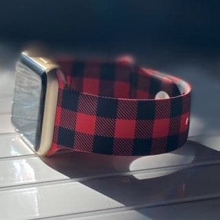 Apple Watch Band - Red & Black Buffalo Plaid
