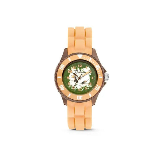 Kids Watch with Jungle Bird Dial by Colori - Tan