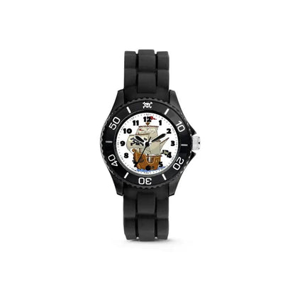 Colori Pirate Ship Watch for Kids in Black with Silicone Straps