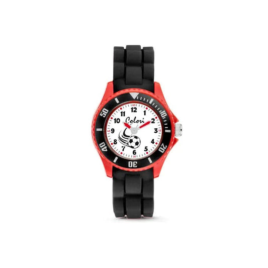 Colori 'Soccer Star' Watch for Kids in Black and Red