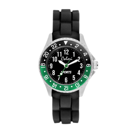Kids Watch with 24 Hour Dial by Colori - Green/Black