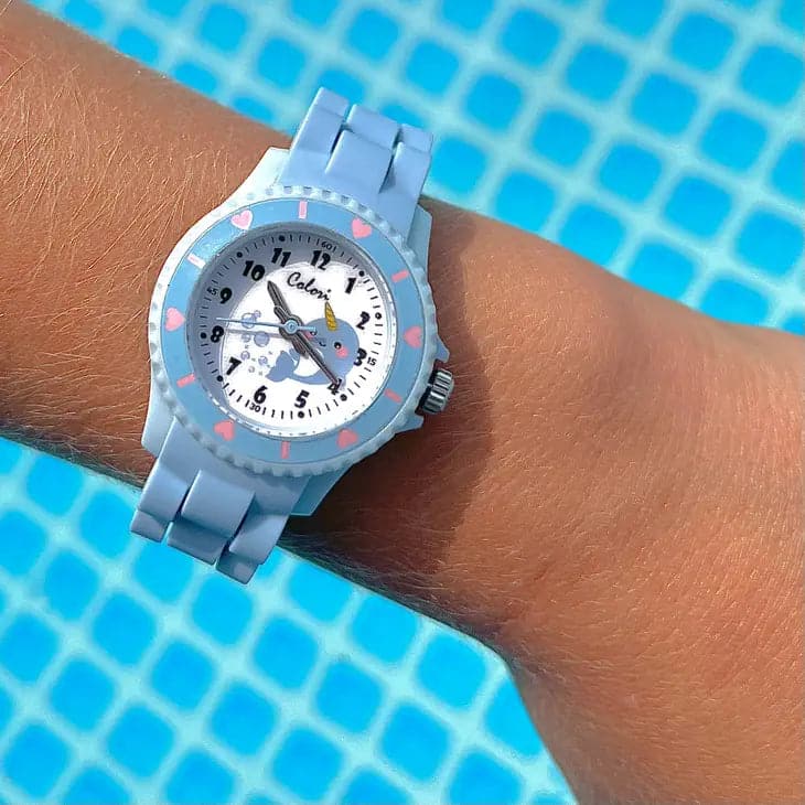 Colori 'Whale Tale' Watch for Kids in Light Blue