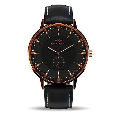 Eclipse Men's Watch from Nation of Souls - Black/Rose Gold