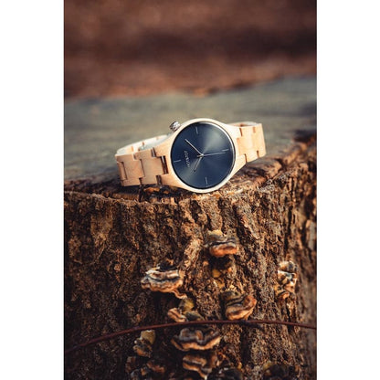 Faun Unisex Wood Watch from HOT&TOT-40mm, Maple Wood - Minutes Hours Days Watch Emporium 