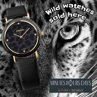 'Into the Wild' Jungle Print Ladies Watch from Jowissa - Black