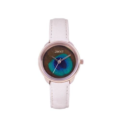 L'PLUME Peacock Ladies Watch from DWYT - White