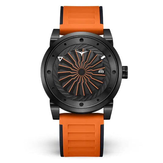 Blade Men's Automatic Watch in Orange by ZINVO