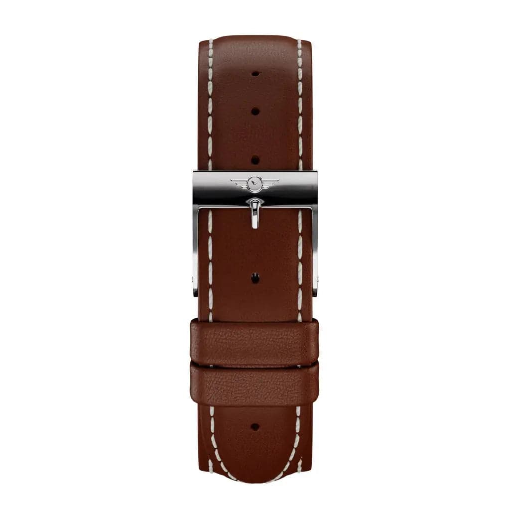 Nation of Souls Watch Bands in Cushioned Leather - Chestnut