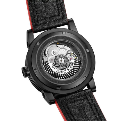 Blade Men's Automatic Watch in Black/Red from ZINVO