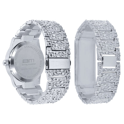 Men's Dress Watch | Silver/Silver | Stainless | 42mm | Quartz - MinutesHoursDays