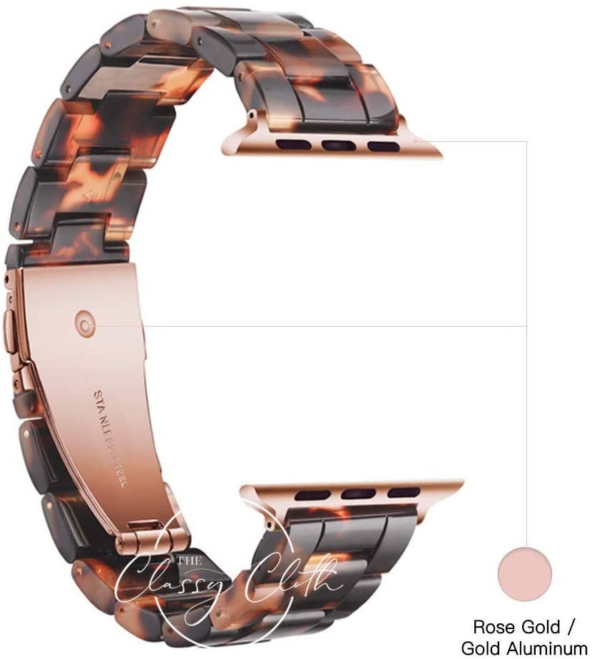 Apple Watch Band | Amber Tortoise Shell | Resin | 40mm - MinutesHoursDays