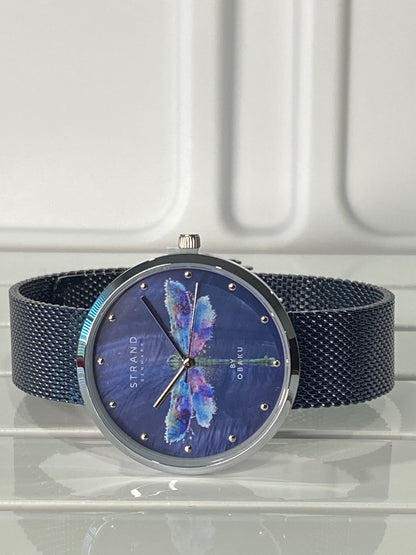 Dragonfly Ladies Watch from STRAND- Navy Blue