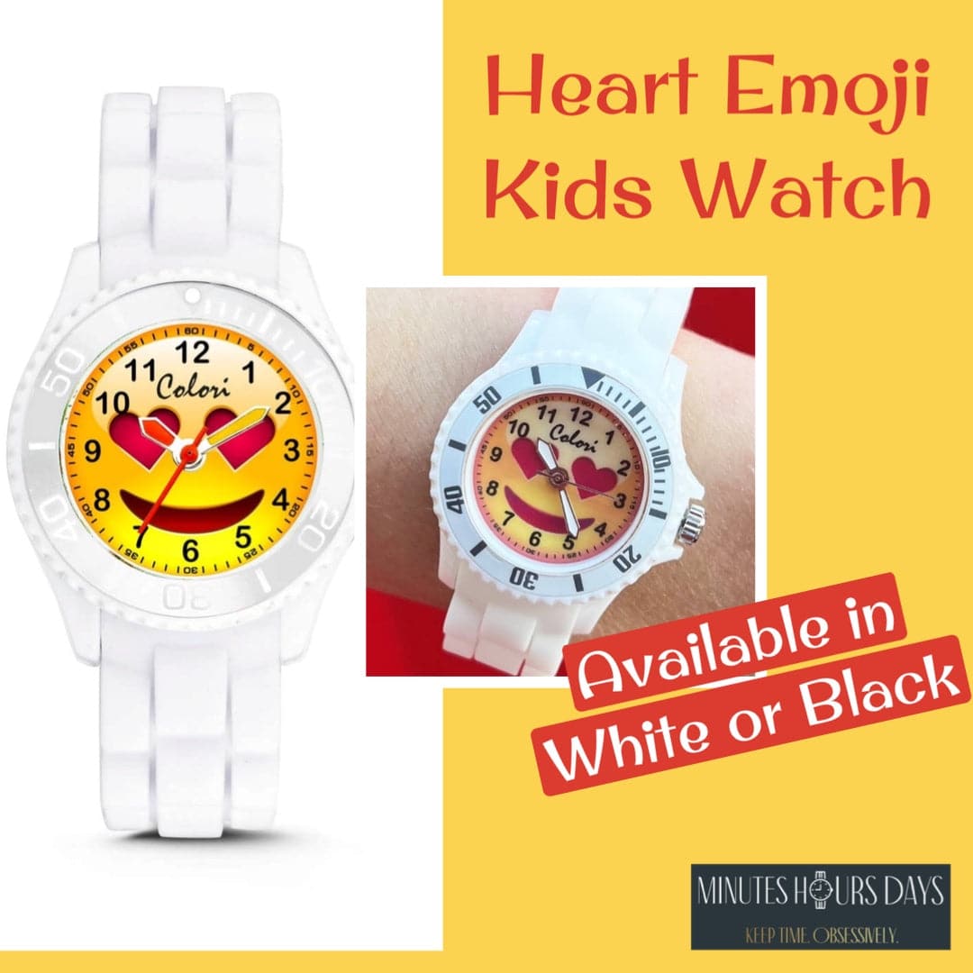 Kids Watch with Emoji Dial by Colori - White