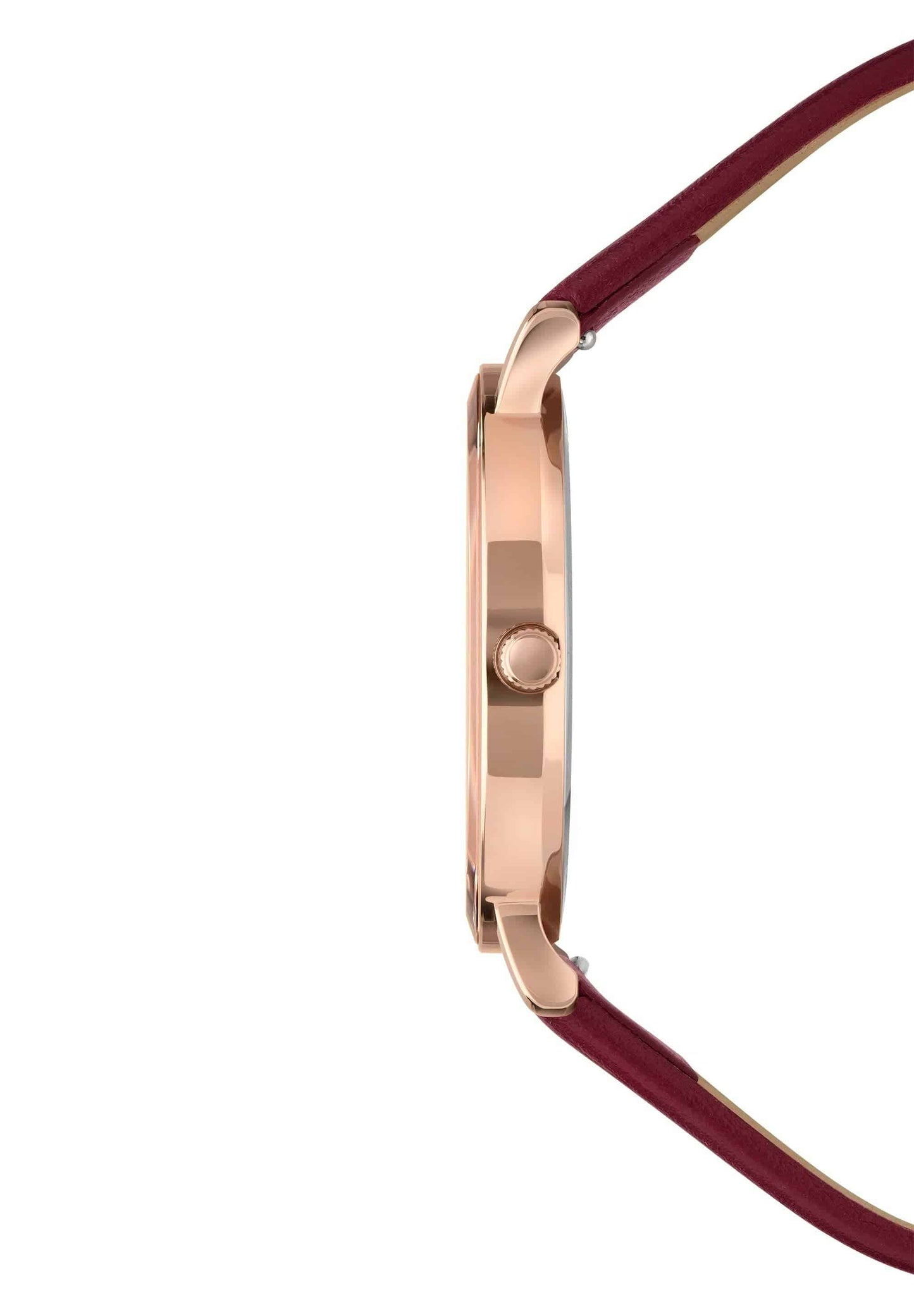 Alto Ladies Watch | Burgundy/Gold | Leather | 35mm | Quartz - MinutesHoursDays